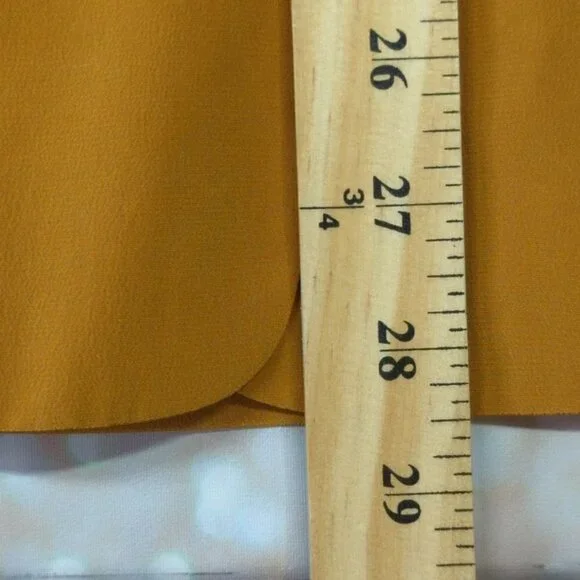 Silk Boutique Yellow Button Blouse with Vest, Women's 10 - Picture 9 of 11